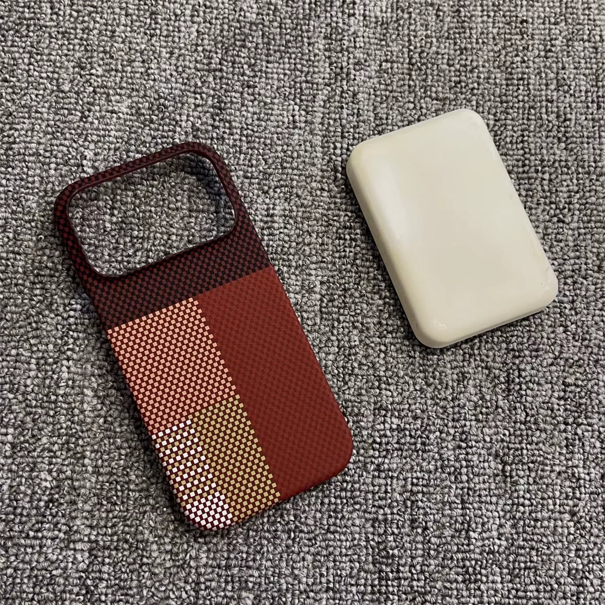 Carbon Fiber Texture Leather Magsafe Wireless Charging Phone Case for Iphone 17Air 17 16 15 14 13 12 Pro Max Protective Cover