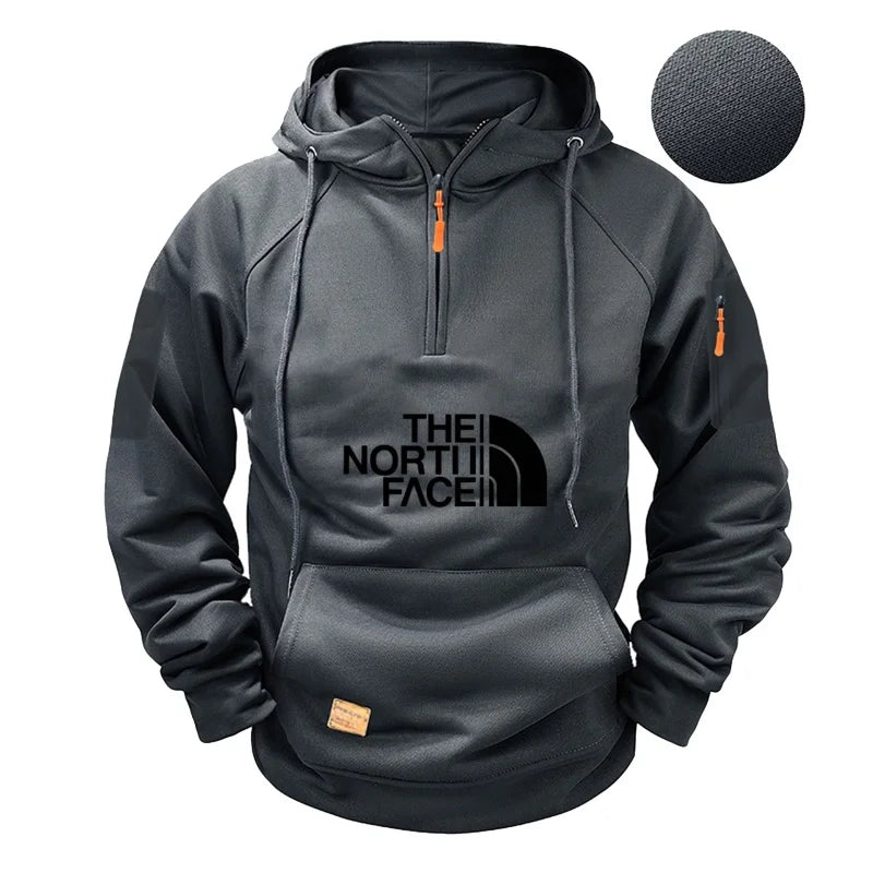 CASUAL SPORT LONG-SLEEVED HOODED