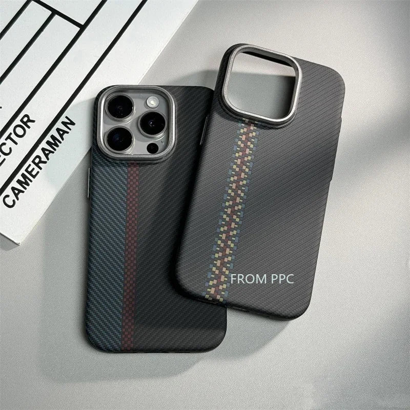 CARBON FIBER MAGNETIC iPHONE CASE
