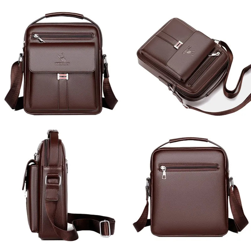 MEN CROSSBODY SHOULDER LEATHER BAG