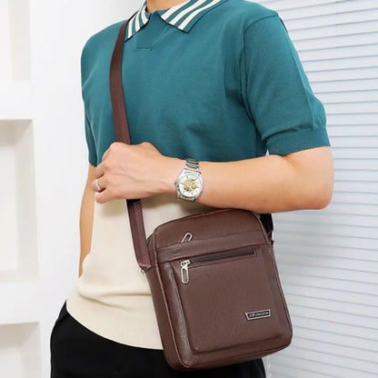 MEN CROSSBODY SHOULDER LEATHER BAG