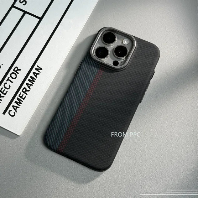 CARBON FIBER MAGNETIC iPHONE CASE
