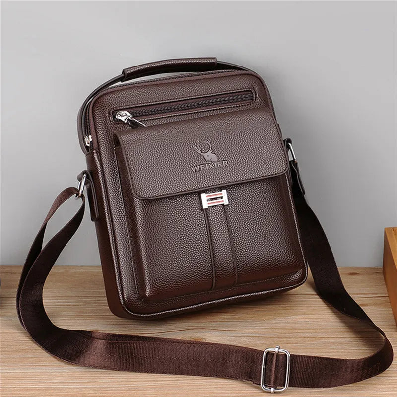 MEN CROSSBODY SHOULDER LEATHER BAG