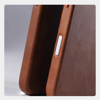 LUXURY RETRO LEATHER MAGNETIC CASE FOR IPHONE