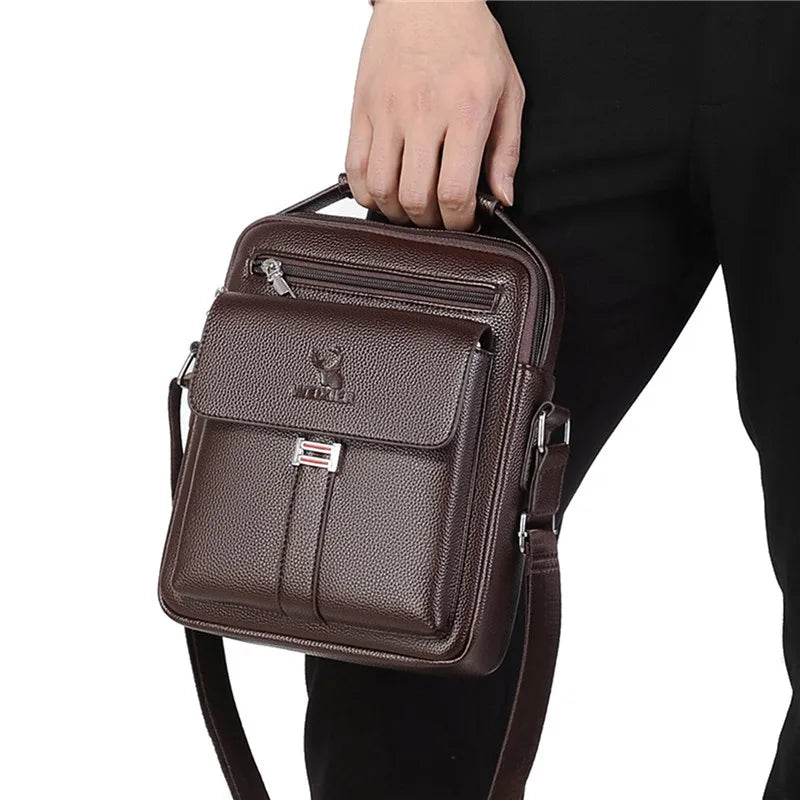 MEN CROSSBODY SHOULDER LEATHER BAG